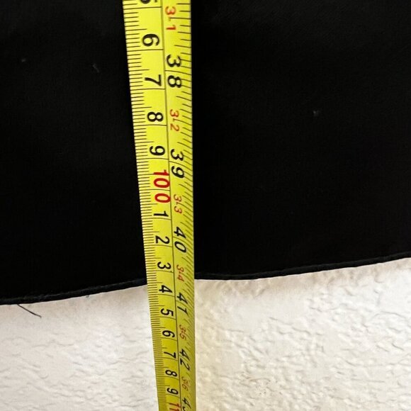 Jessica McClintock Collection Elegant Black Satin Maxi Skirt Size 6 - Picture 2 of 5